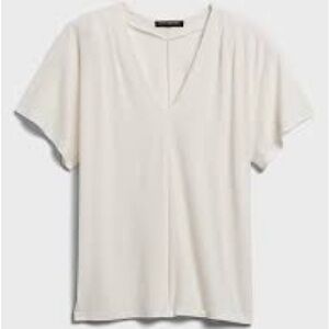 Banana Republic Matte Jersey Pleated Top